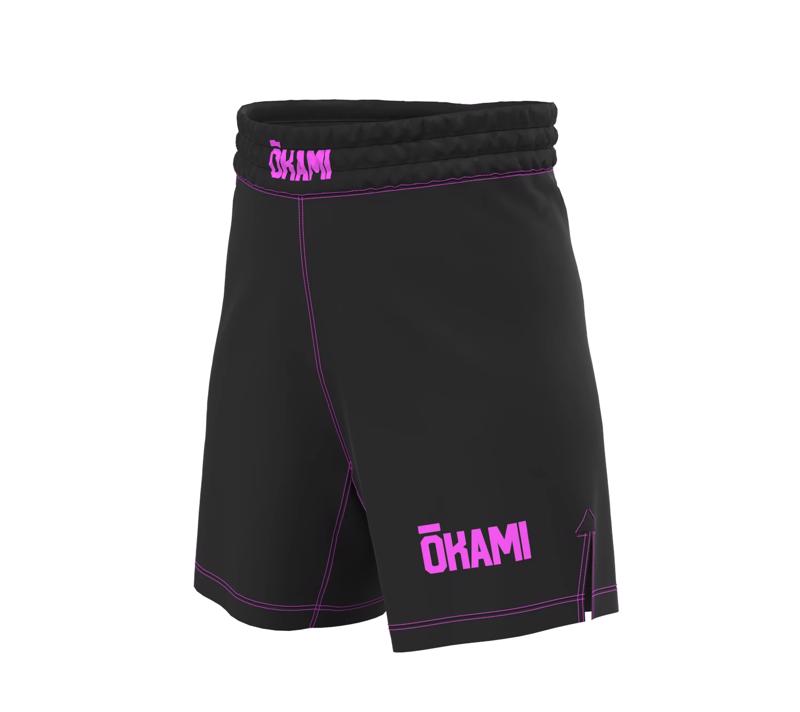 Okami Kids GRAPPLINO Shorts -BLACK/PINK